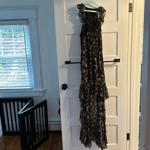 Ruffle Bottom Unique High Low Dress